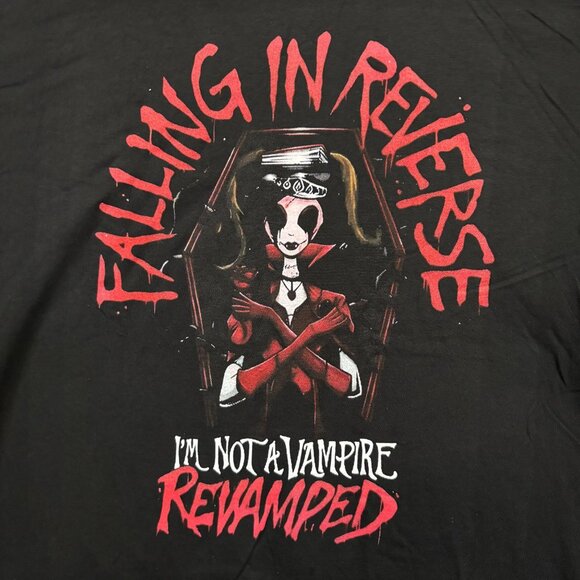 Falling In Reverse I Am Not A Vampire Revamped Rock T-Shirt Size 2XL - Picture 2 of 5